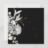 劇的な銀のフローラブライダルシャワー(郵便) (裏面)