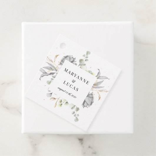 劇的な銀フローラモノグラ結婚ム フェイバータグ (インサイチュ)