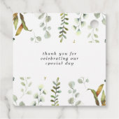 劇的な銀フローラモノグラ結婚ム フェイバータグ (裏面)