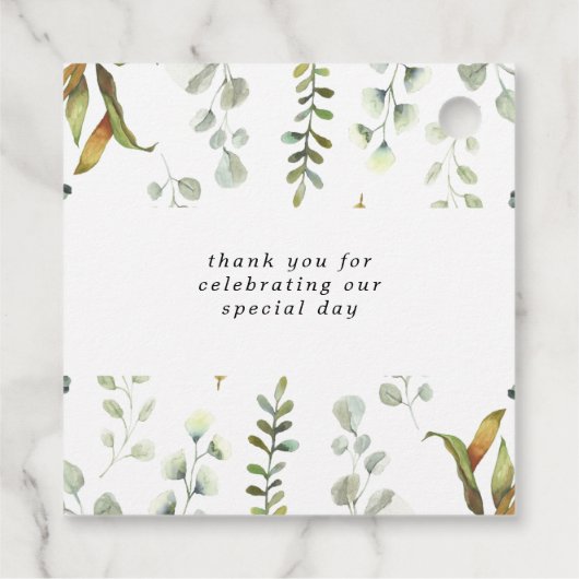 劇的な銀フローラモノグラ結婚ム フェイバータグ (裏面)