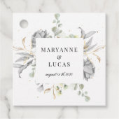 劇的な銀フローラモノグラ結婚ム フェイバータグ (正面)