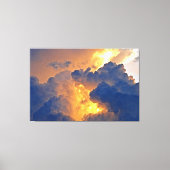 劇的な雲の形成 キャンバスプリント (正面)