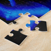 劇的な青のバラ ジグソーパズル (側面)