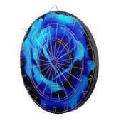 劇的な青のバラ ダーツボード (正面右)