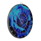 劇的な青のバラ ダーツボード (正面左)