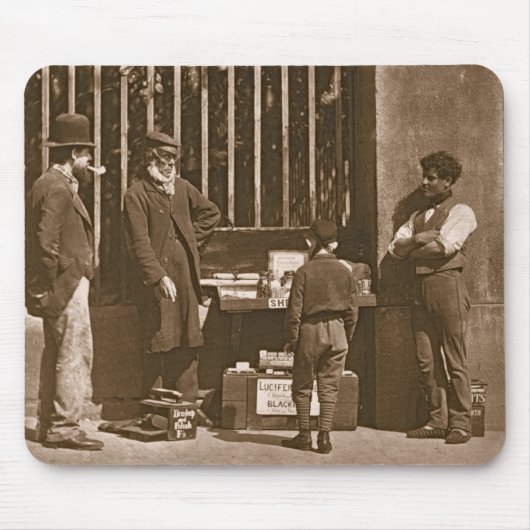 劇的な靴黒1876-77年(woodburytype) マウスパッド (正面)