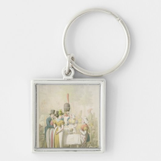 「劇的場面deからの通りdu Temple、 キーホルダー (正面)