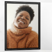 劇雑誌スタイル卒業パーティー 三つ折り招待状 (内部最初)