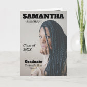 劇雑誌スタイル卒業パーティー 招待状 (正面)