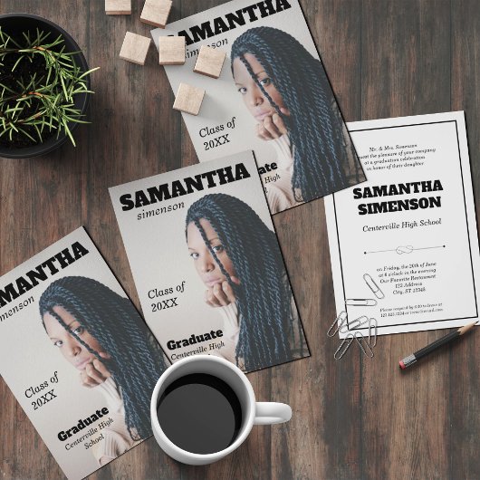 劇雑誌スタイル卒業パーティー 招待状