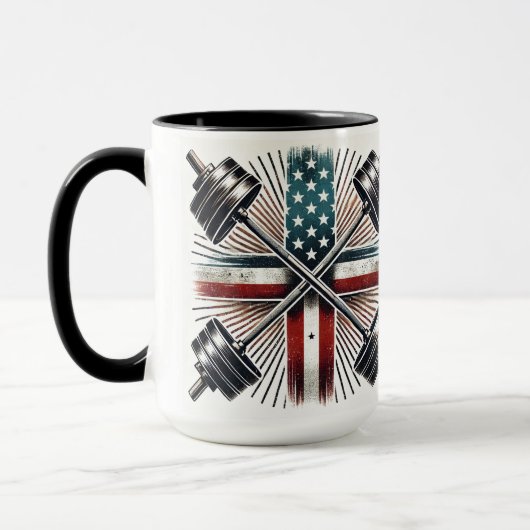 力と信仰の強さ:エペソ6:10マグカップ マグカップ (左)