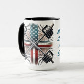 力と信仰の強さ:エペソ6:10マグカップ マグカップ (正面左)