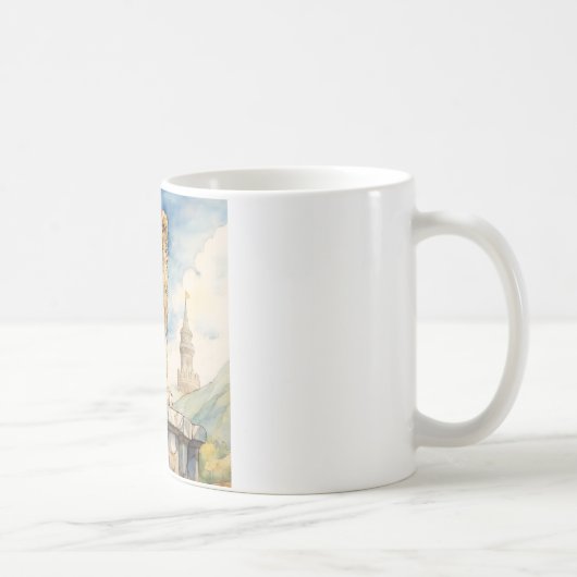 力と恵みのライオン コーヒーマグカップ (右)