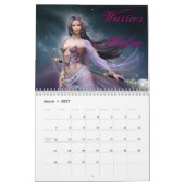 力のカレンダーの女性 カレンダー (3月 2027)