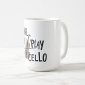 力のストリングス実在トメン遊チェロ コーヒーマグカップ (正面右)