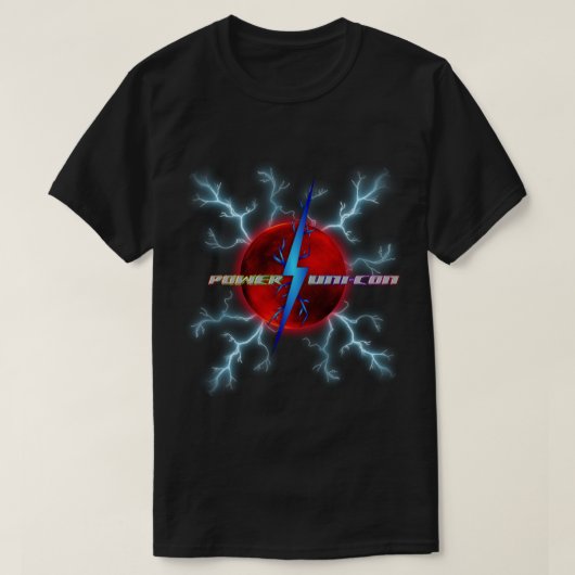 力の単詐欺のTシャツ Tシャツ (デザイン正面)