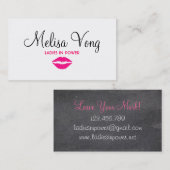 力の女性 名刺 (正面/裏面)