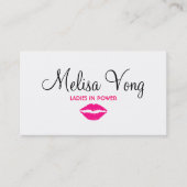 力の女性 名刺 (正面)