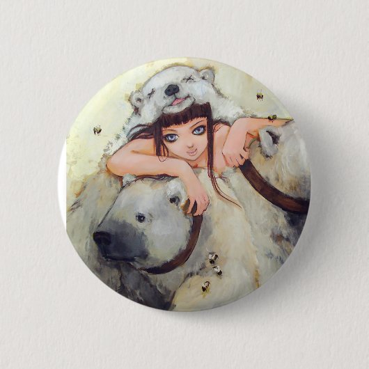 力の提唱者ボタンの抱擁 缶バッジ (正面)