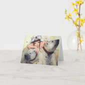 力の提唱者Notecardの抱擁 カード (黄色い花)