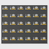 力の架線工夫のギフトのおもしろいな消防士の必要性の英雄 ラッピングペーパー (フラット)