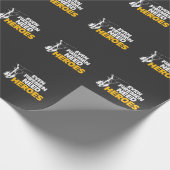 力の架線工夫のギフトのおもしろいな消防士の必要性の英雄 ラッピングペーパー (角)