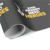 力の架線工夫のギフトのおもしろいな消防士の必要性の英雄 ラッピングペーパー (ロールコーナー)