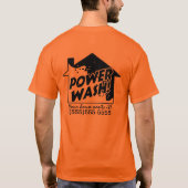 力の洗浄ビジネス昇進のTシャツ Tシャツ (裏面)