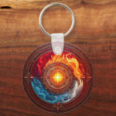 力の素円 キーホルダー (正面)