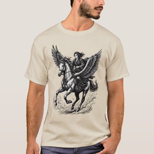 力の翼を持つセーレ Tシャツ (正面)