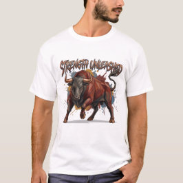力の解放 進撃の雄牛 グラフィックデザイン Tシャツ
