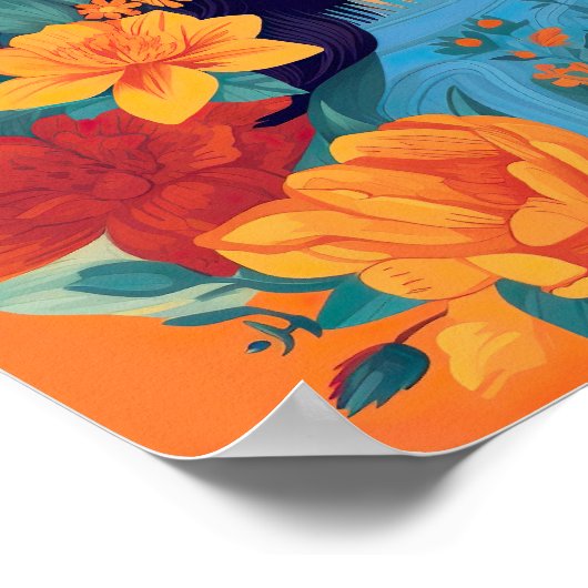 力を与えられたメキシコ系アメリカ人の女性プリント ポスター (角)