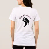力を与えられた女性のシルエット トライブレンドTシャツ (裏面)