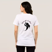 力を与えられた女性のシルエット トライブレンドTシャツ (裏面全面)