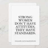 力を付ける引用文カード、彼女のためのフェミニスト文房具 シーズンカード (正面/裏面)