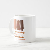 力を付ける戦士:子宮内膜症と闘う コーヒーマグカップ (正面左)