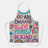 力を付け前向きる主張を盛り上げるキッチン エプロン (正面)