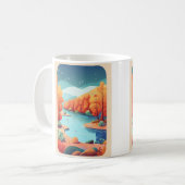 「力を入れろ」 コーヒーマグカップ (正面左)