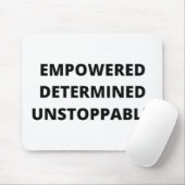 力を受けた断固とした止められない女性 マウスパッド (マウス)