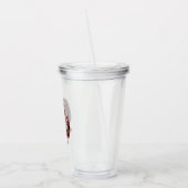 力を受けた都市シックなアフリカ系アメリカ人女性 アクリルタンブラー (左)