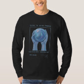 力を得るために稼げ Tシャツ (正面)