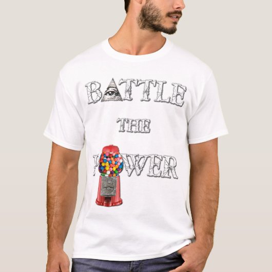 力を戦って下さい! Tシャツ (正面)