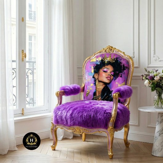 力を持ったフェミニズムのクイーンデコパージュ 薄葉紙