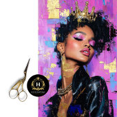 力を持ったフェミニズムのクイーンデコパージュ 薄葉紙