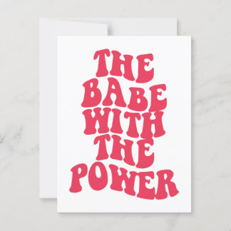 力を持つ赤ん坊 ポストカード