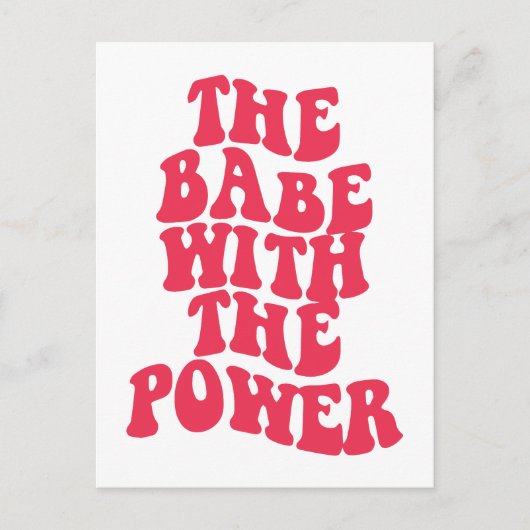 力を持つ赤ん坊 ポストカード (正面)