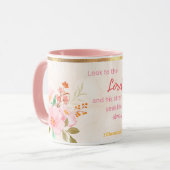 力を求めて主を仰ぐ マグカップ (正面左)