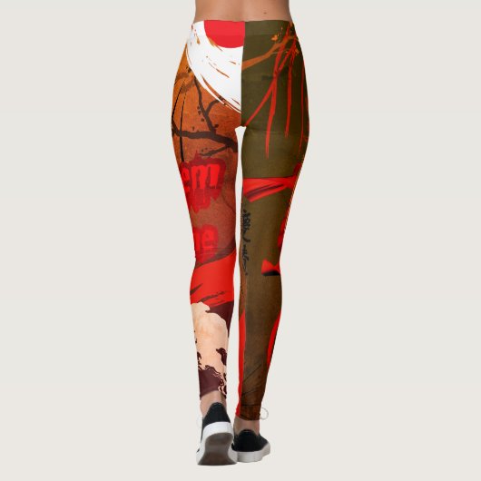 ⛈️🥷力を混ぜ来て、それらを許しなさい🥷⛈️ レギンス (裏面)