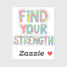 力を見つけろ シール