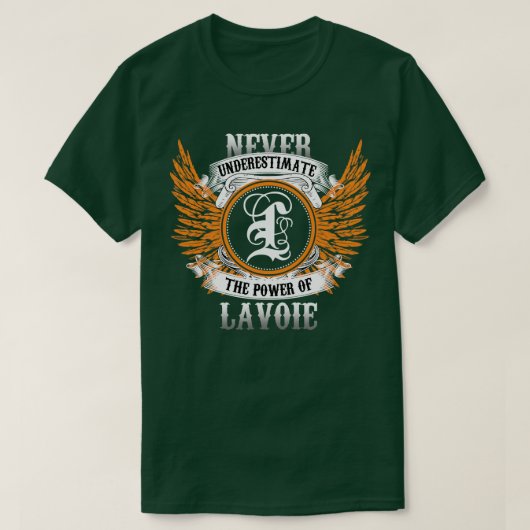 力を過小評価しないラヴォワネームシャツ Tシャツ (デザイン正面)